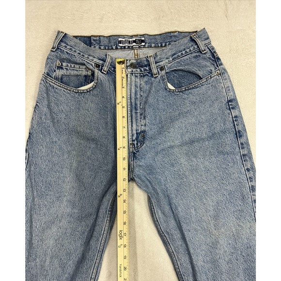 Vintage 90's Gap Denim Best Basics Loose Fit Light Wash Jeans Men's Size 35x30 - Picture 6 of 10